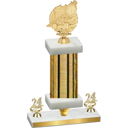 Premium Single Gold Glacier Year Swimming Trophy