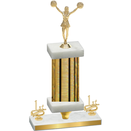 Premium Single Gold Glacier First Place Cheerleading Trophy