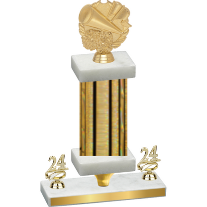 Premium Single Gold Glacier Year Cheerleading Trophy
