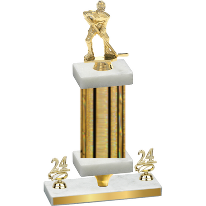 Premium Single Gold Glacier Year Hockey Trophy