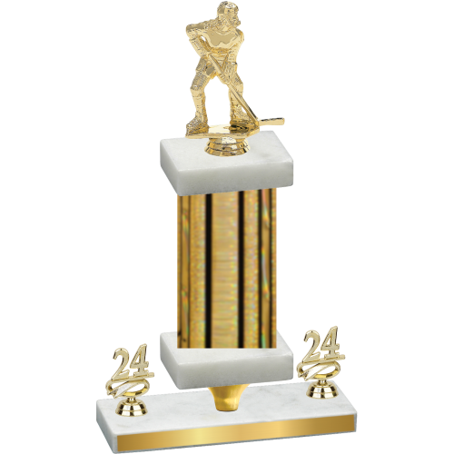 Premium Single Gold Glacier Year Hockey Trophy