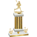 Premium Single Gold Glacier Second Place Lacrosse Trophy