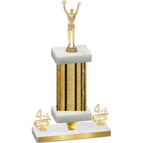 Premium Single Gold Glacier Fourth Place Victory Trophy