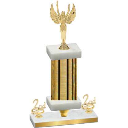 Premium Single Gold Glacier Second Place Victory Trophy