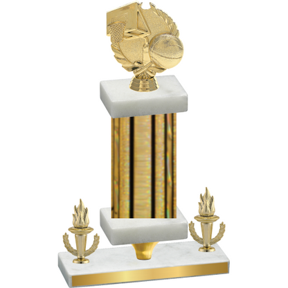 Premium Single Gold Glacier Victory Basketball Trophy