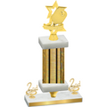 Premium Single Gold Glacier Second Place Pickleball Trophy