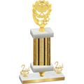Premium Single Gold Glacier Second Place Pickleball Trophy