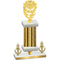 Premium Single Gold Glacier Victory Pickleball Trophy