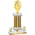 Premium Single Gold Glacier Year Pickleball Trophy