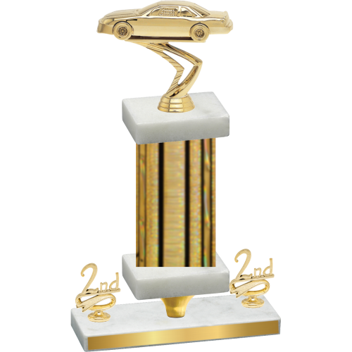 Premium Single Gold Glacier Second Place Cars Trophy