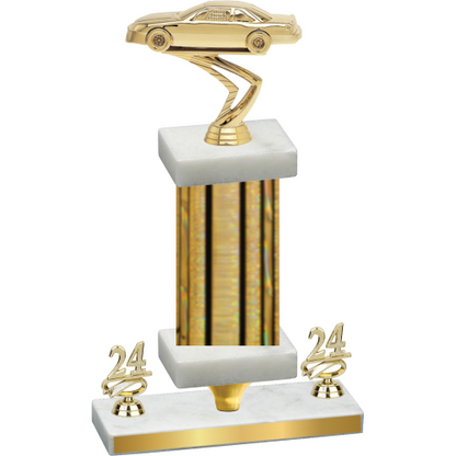 Premium Single Gold Glacier Year Cars Trophy