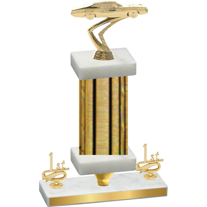 Premium Single Gold Glacier First Place Cars Trophy