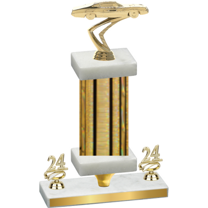 Premium Single Gold Glacier Year Cars Trophy