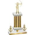Premium Single Gold Glacier Victory Archery Trophy