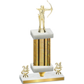 Premium Single Gold Glacier Year Archery Trophy