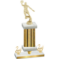 Premium Single Gold Glacier Second Place Basketball Trophy