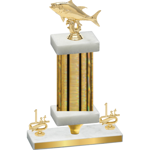 Premium Single Gold Glacier First Place Fishing Trophy