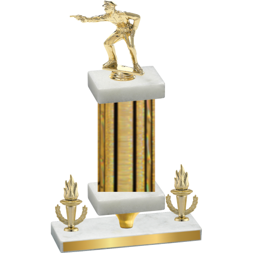Premium Single Gold Glacier Victory Shooter Trophy