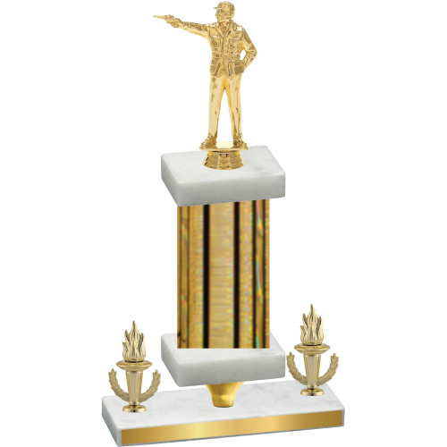 Premium Single Gold Glacier Victory Shooter Trophy
