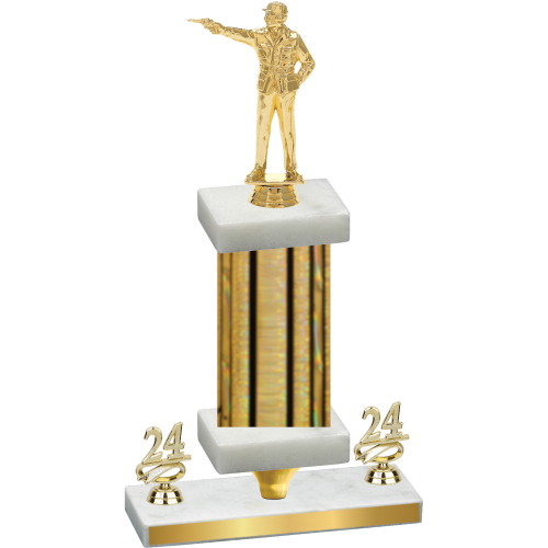 Premium Single Gold Glacier Year Shooter Trophy