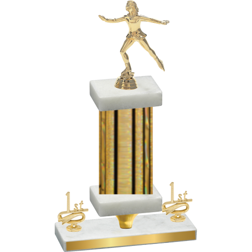 Premium Single Gold Glacier First Place Skater Trophy