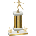 Premium Single Gold Glacier Third Place Skater Trophy