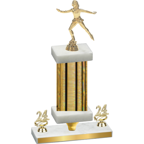 Premium Single Gold Glacier Year Skater Trophy