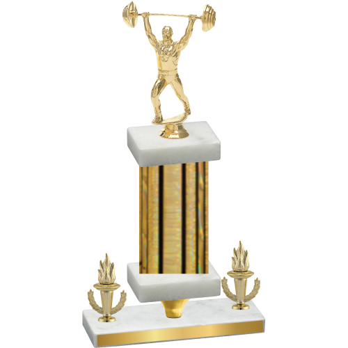 Premium Single Gold Glacier Victory Weights Trophy