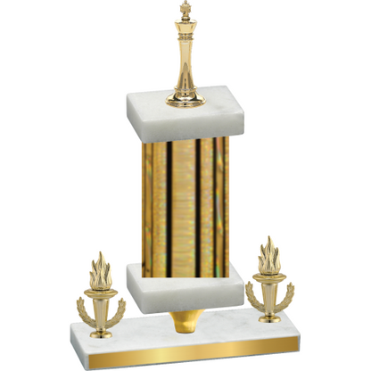 Premium Single Gold Glacier Victory Chess Trophy