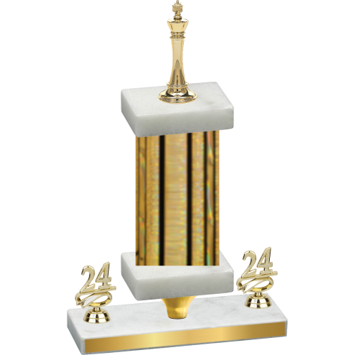Premium Single Gold Glacier Year Chess Trophy