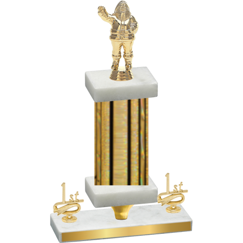 Premium Single Gold Glacier First Place Holiday Trophy