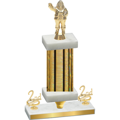 Premium Single Gold Glacier Second Place Holiday Trophy