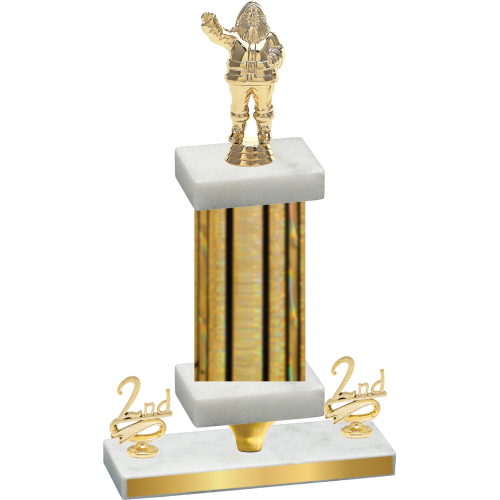 Premium Single Gold Glacier Second Place Holiday Trophy