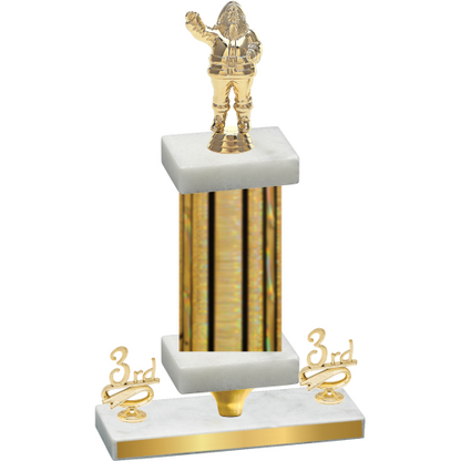 Premium Single Gold Glacier Third Place Holiday Trophy