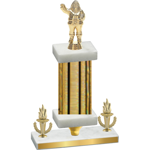 Premium Single Gold Glacier Victory Holiday Trophy