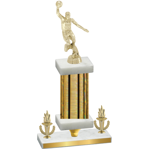 Premium Single Gold Glacier Victory Basketball Trophy