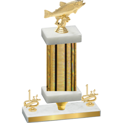 Premium Single Gold Glacier First Place Fishing Trophy