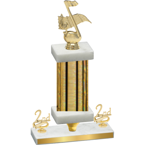 Premium Single Gold Glacier Second Place Music Trophy