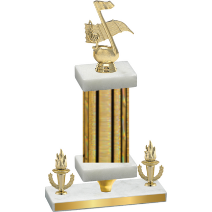 Premium Single Gold Glacier Victory Music Trophy