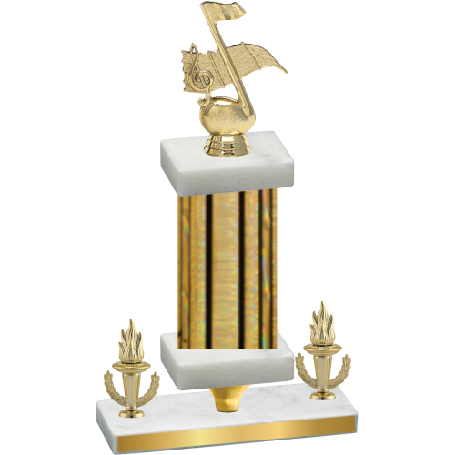 Premium Single Gold Glacier Victory Music Trophy