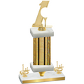 Premium Single Gold Glacier First Place Golf Trophy