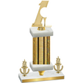 Premium Single Gold Glacier Victory Golf Trophy