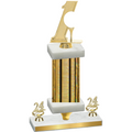 Premium Single Gold Glacier Year Golf Trophy