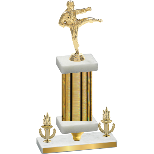 Premium Single Gold Glacier Victory Karate Trophy