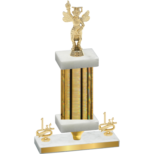 Premium Single Gold Glacier First Place Academics Trophy