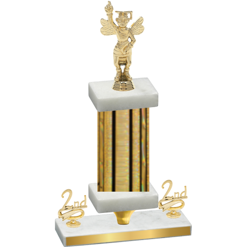 Premium Single Gold Glacier Second Place Academics Trophy