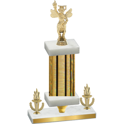Premium Single Gold Glacier Victory Academics Trophy