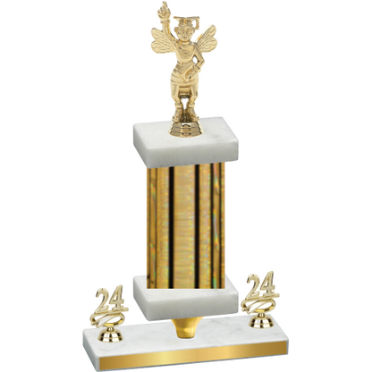 Premium Single Gold Glacier Year Academics Trophy