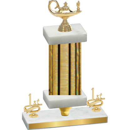 Premium Single Gold Glacier First Place Academics Trophy