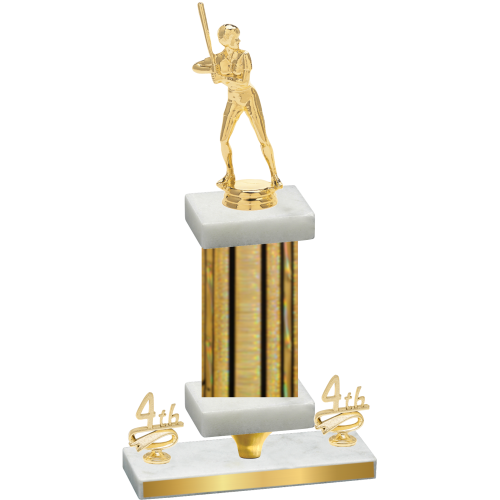 Premium Single Gold Glacier Fourth Place Softball Trophy